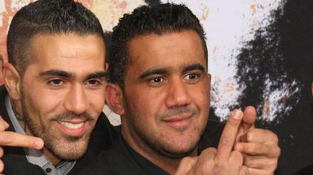 Andere Zeiten. Lange waren Bushido (zweiter von links) und Arafat Abou-Chaker (rechts neben ihm) eng verbunden. Hier ein Foto von der Weltpremiere des Films "Zeiten ändern Dich" im Cinestar im Sony Center 2010.