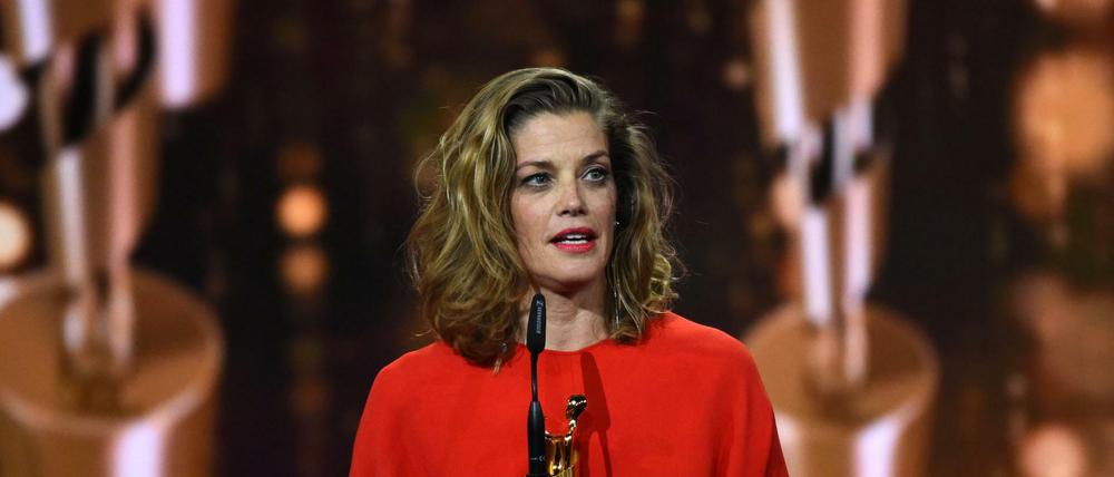 Marie Bäumer bei der Verleihung des 68. Deutschen Filmpreises "Lola", da erhielt sie den Preis für die beste Darstellerin.