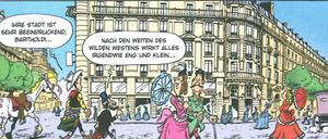 Boulevard statt Prärie. An der Seite des Bildhauers Frédéric-Auguste Bartholdi erkundet Lucky Luke Paris. 