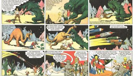 Weltraum-Seifenoper: Eine Seite aus der Neuauflage von „Flash Gordon“.