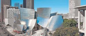 Philharmonie am Pazifik. Die 2003 eröffnete Walt Disney Concert Hall von Frank Gehry in Los Angeles. 
