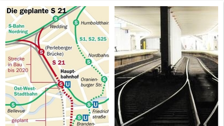 Wo der neue S-Bahn-Tunnel entlanggeführt werden soll. 