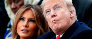 US-Präsident Donald Trump und First Lady Melania 