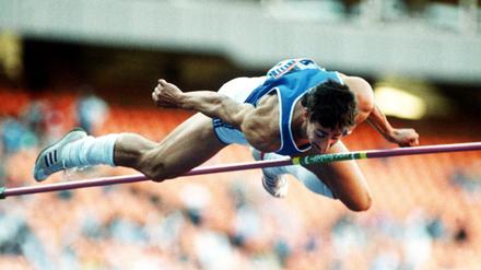 DDR-Zehnkämpfer Christian Schenk bei den Olympischen Spielen vor 30 Jahren. Der 53-Jährige leidet an einer bipolaren Störung und schweren Depressionen. 