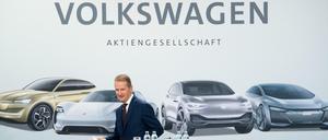 Herbert Diess. Der 60-Jährige ist seit April im Amt und versucht nun, den Konzern aus der Diesel-Affäre zu fahren.