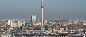 Die Skyline von Berlin.