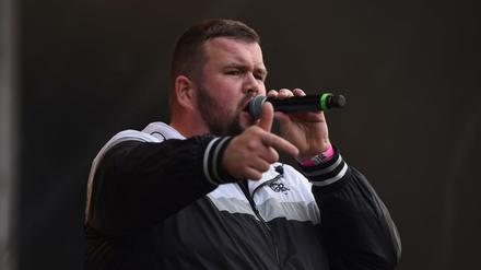 Jan „Monchi“ Gorkow der Band Feine Sahne Fischfilet.