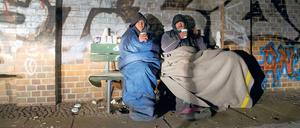 Obdachlose in Berlin. (Archivbild)