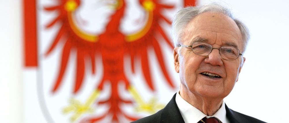 Brandenburgs ehemaliger Ministerpräsident Manfred Stolpe (SPD).