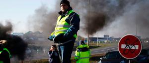 Die Demonstranten trugen gelbe Warnwesten.