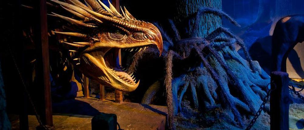 Der verbotene Wald. Eine Szene mit dem ungarischen Hornschwanz, dem Drachen des Potter-Universums.