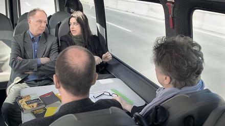 Reisegruppe Blumenberg. Der passionierte Laie Klaus Schölzel (links) neben der habilierten Expertin Melanie Möller.