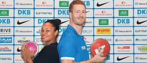 Bald Kontrahenten. Shanice Craft (l.) und Christoph Harting (r.) treten beim Istaf Indoor am 1. Februar gegeneinander an. Das Hallenmeeting findet im nächsten Jahr zum sechsten Mal statt. Schon 6500 Tickets sind bislang verkauft worden.