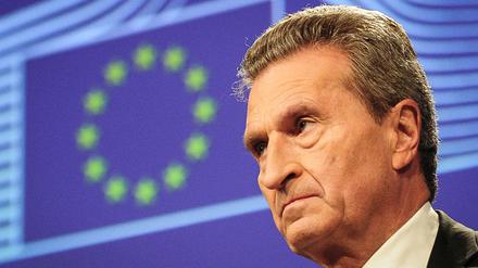 EU-Haushaltskommissar Günther Oettinger 