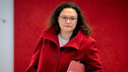 Unter Druck: SPD-Chefin Andrea Nahles.
