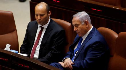 Benjamin Netanjahu (r.) und sein Bildungsminister Naftali Bennett haben sich nichts mehr zu sagen.