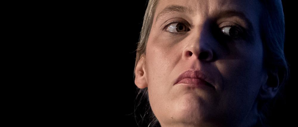 Alice Weidel, Fraktionsvorsitzende der AfD im Bundestag, bei der Europawahlversammlung der Partei.