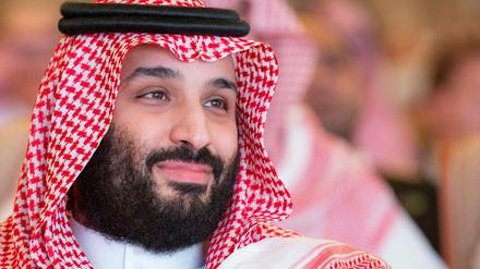 Der saudische Kronprinz Mohammed bin Salman nimmt an der Investorenkonferenz teil. 