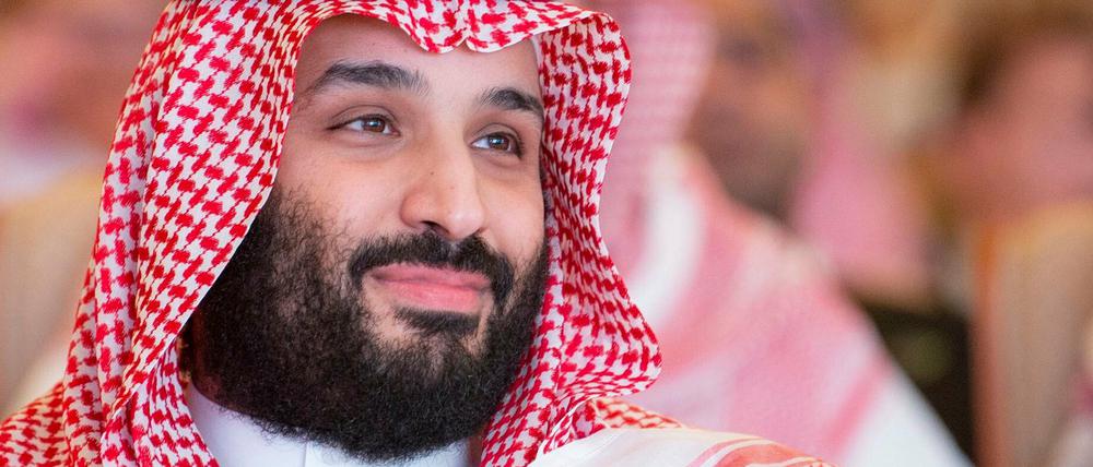 Der saudische Kronprinz Mohammed bin Salman nimmt an der Investorenkonferenz teil.