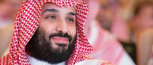 Der saudische Kronprinz Mohammed bin Salman nimmt an der Investorenkonferenz teil. 