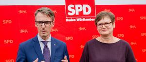 Konkurrenten: Der Bundestagsabgeordnete Lars Castellucci will SPD-Chef in Baden-Württemberg. Die amtierende Landesvorsitzende Leni Breymaier räumt den Posten.