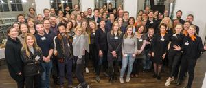 Nachtschicht 2018. Das Team vom vergangenen Jahr im Tagesspiegel-Verlagshaus.