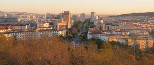 Die chinesische Stadt Huludao in der Provinz Liaoning. 