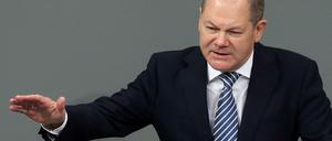 Olaf Scholz (SPD), Bundesminister der Finanzen.