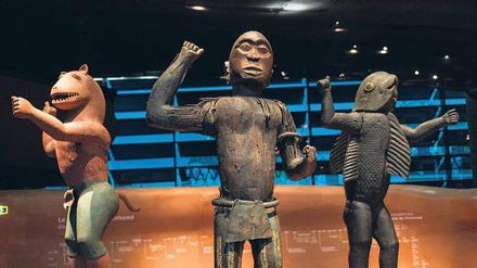 Statuen aus dem Königspalast von Benin