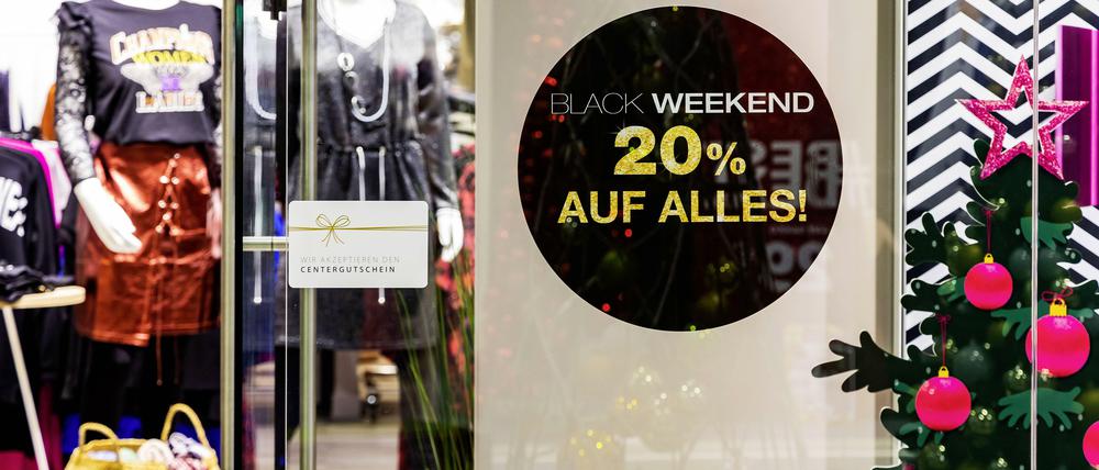 Shoppingzeit. Am Black Friday startet der Einzelhandel traditionell in das Weihnachtsgeschäft.