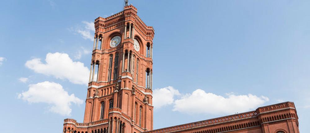 Das Rotes Rathaus in Berlin.