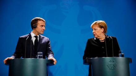 Emmanuel Macron und Angela Merkel bei ihrem Treffen am 18. November in Berlin.