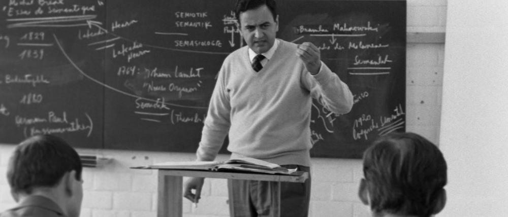 Tomás Maldonado im Unterricht, 1958.