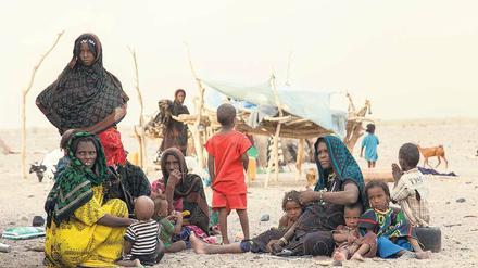Afar-Nomaden im Nordosten Äthiopiens.