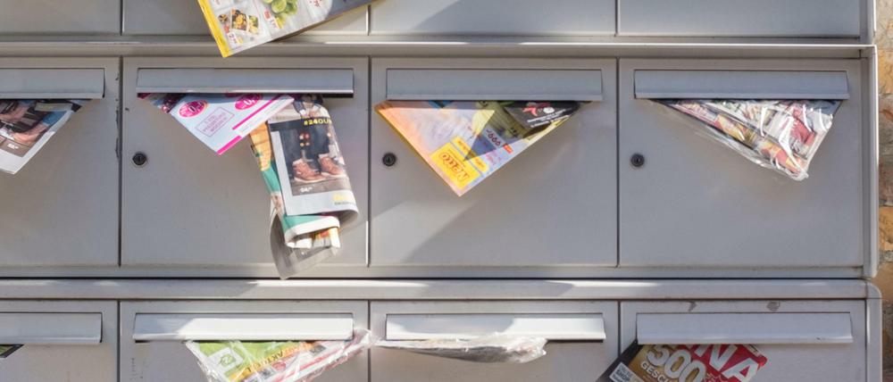 Briefkästen werden mit Werbung gerne vollgestopft.