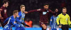 Hoffenheims Kerem Demirbay erzielte ein ganz frühes Tor im Olympiastadion.
