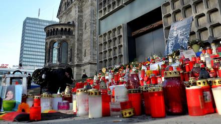 Ort der Trauer am Breitscheidplatz, fotografiert im Januar 2017.