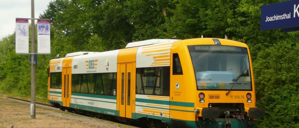 Seit 2006 fährt die RB63 nur noch bis Joachimsthal, hier ein Archivbild von 2010. Ab Dezember geht es wieder bis Templin.
