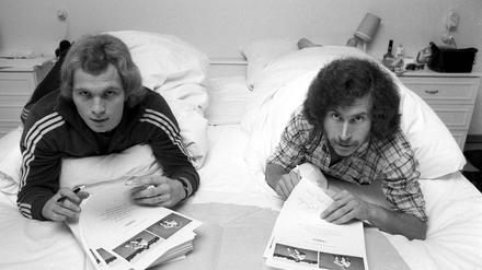 Uli Hoeneß (li.) und Paul Breitner (beide FC Bayern München) in den Siebzigern