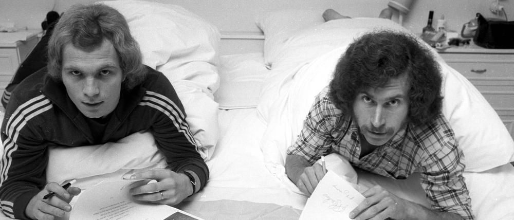 Uli Hoeneß (li.) und Paul Breitner (beide FC Bayern München) in den Siebzigern