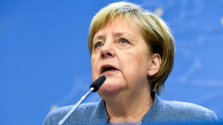 Bundeskanzlerin Angela Merkel in Brüssel