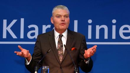 Holger Stahlknecht (CDU), Innenminister von Sachsen-Anhalt. 