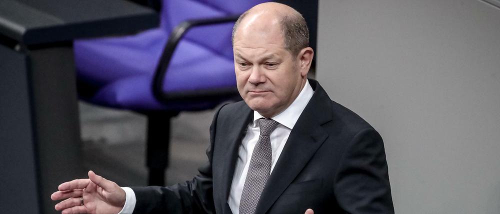 Bundesfinanzminister Olaf Scholz (SPD).