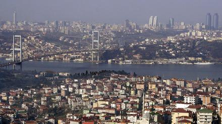 Die türkische Stadt Istanbul. 