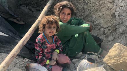 Flüchtlinge in Kabul. 
