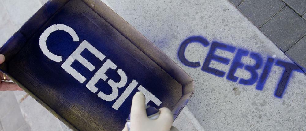 Ein letztes Mal: Werbung auf der Cebit 2018