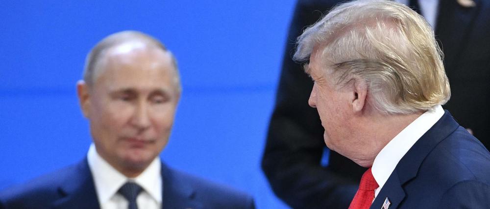 US-Präsident Donald Trump und Wladimir Putin in Buenos Aires.