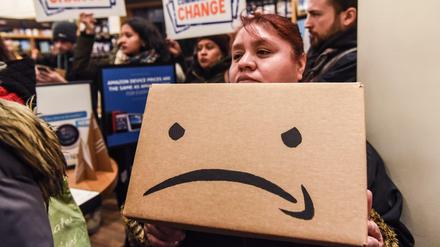 Proteste gegen Amazon in den USA