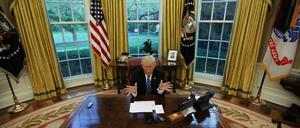 Er hat das Sagen: US-Präsident Donald Trump.