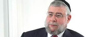 Pinchas Goldschmidt ist Oberrabbiner von Moskau und seit 2011 der Präsident der Europäischen Rabbinerkonferenz, in der mehr als 700 Rabbiner von Dublin bis Chabarowsk vereinigt sind. In diesen Tagen erscheint sein Buch „An die Gemeinschaft und an die Welt – Gedanken zu drängenden Fragen der Zeit“ (Verlag Hentrich &amp; Hentrich, Berlin 2018).Foto: Kai-Uwe Heinrich